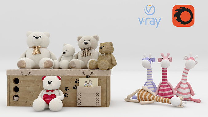 Soft Toys 3D model