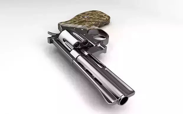 Revolver gun model 3D model