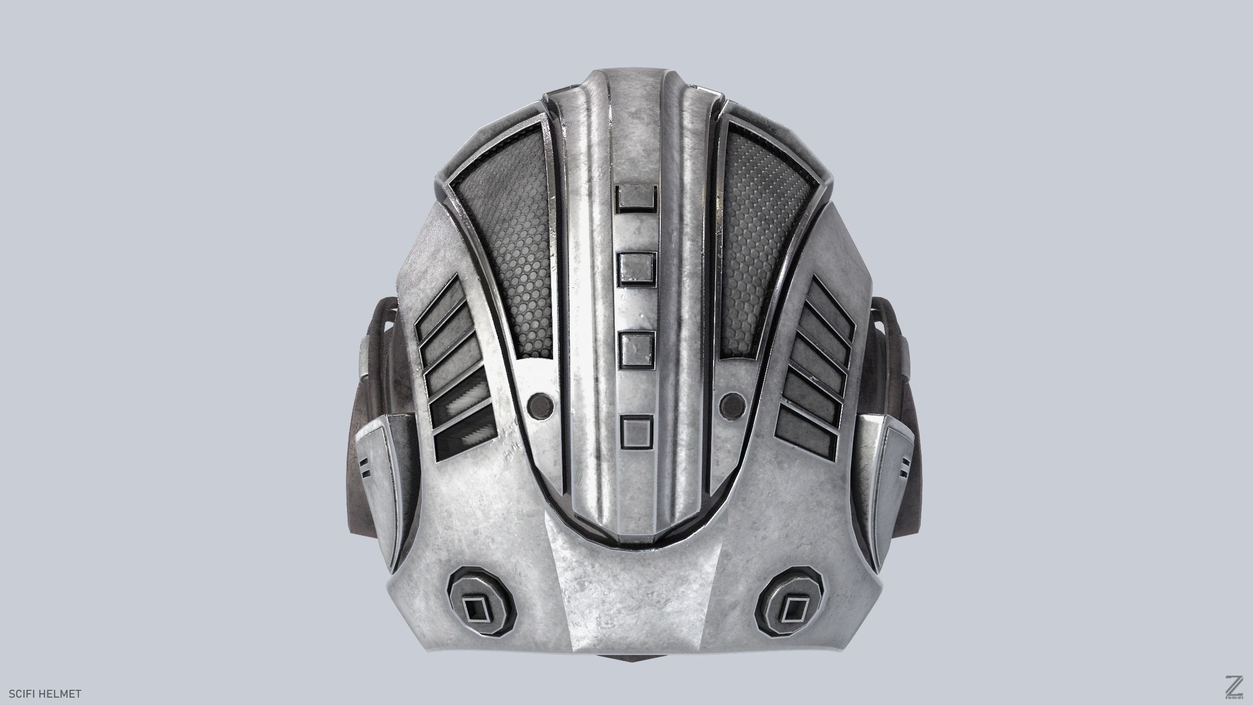 Sci fi Helmet 3D model_6