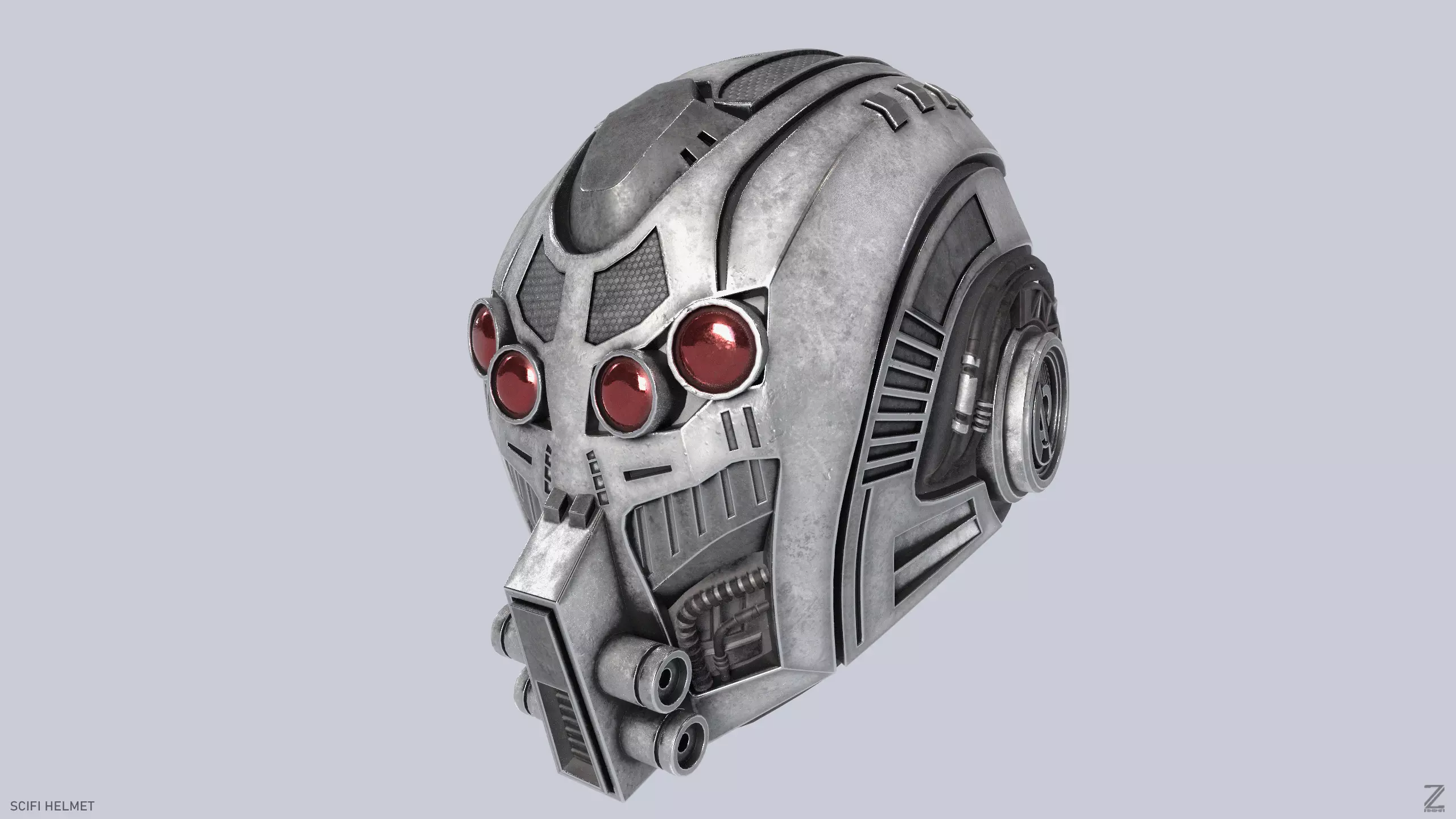 Sci fi Helmet 3D model_0