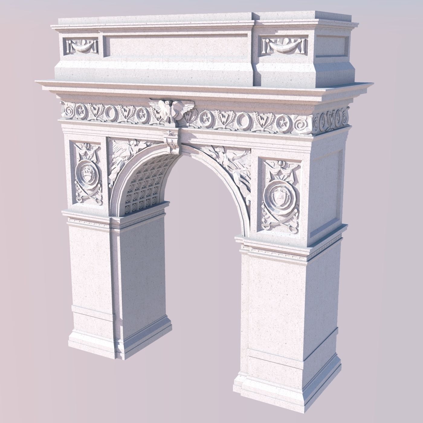 Washington Square Arch 3D print model_2