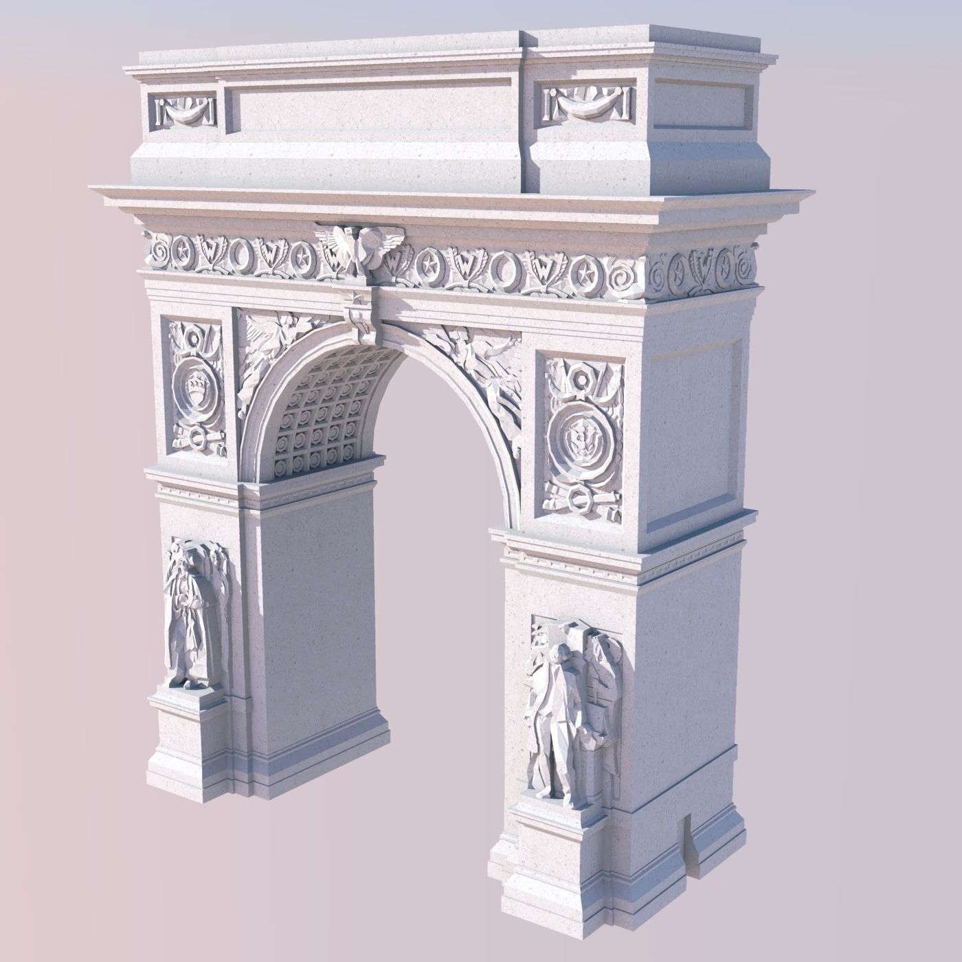 Washington Square Arch 3D print model_1