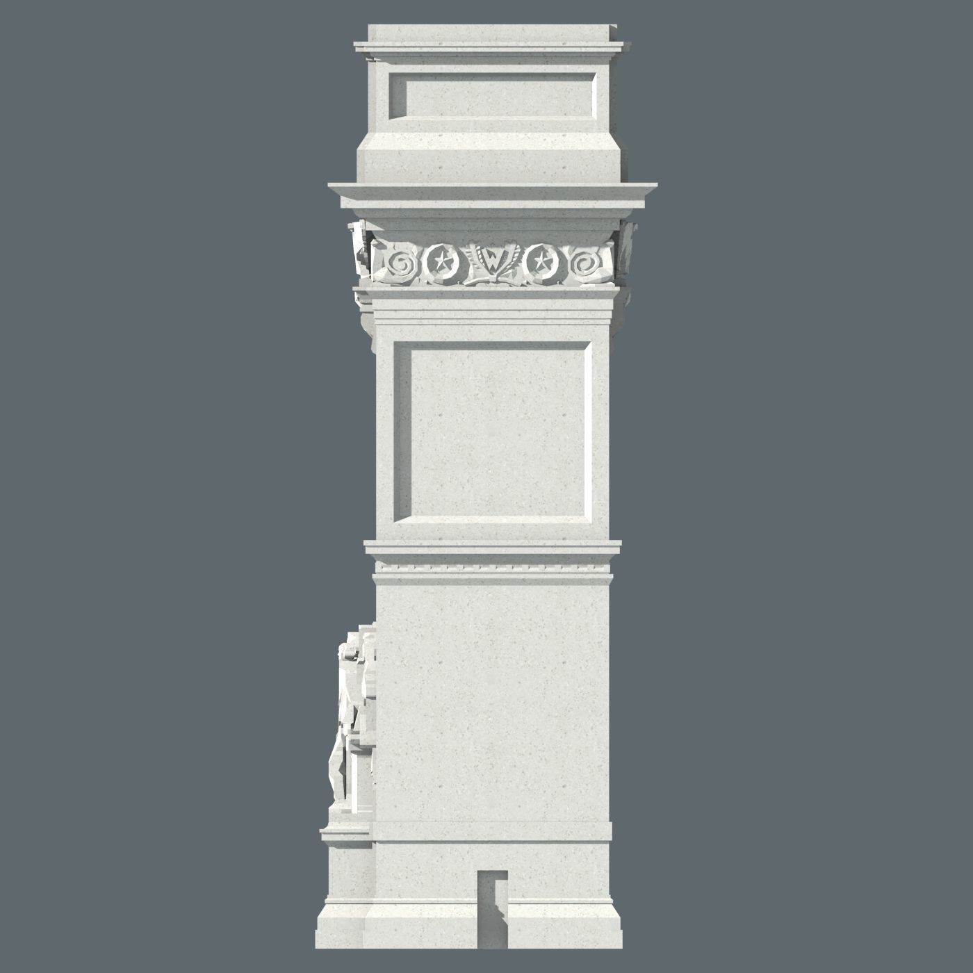 Washington Square Arch 3D print model_4
