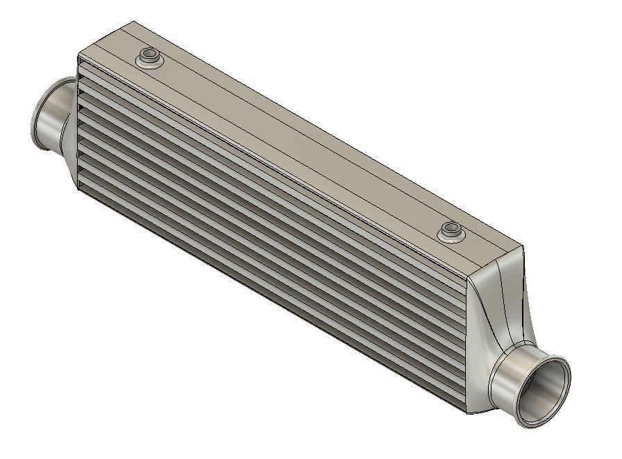 1to10 RC Intercooler 3D print model_2