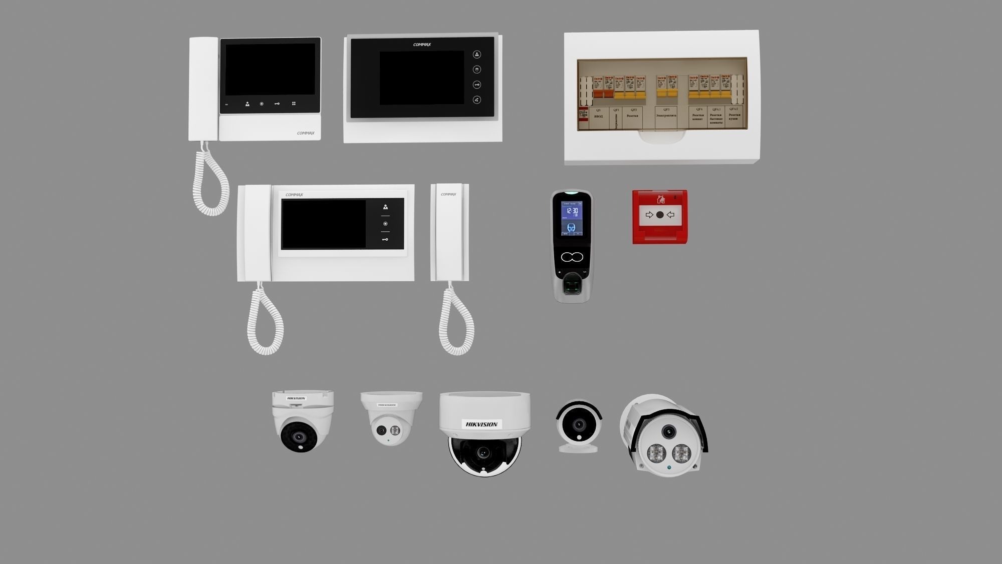 Security Collection Appliance Gadgets 3D model_1