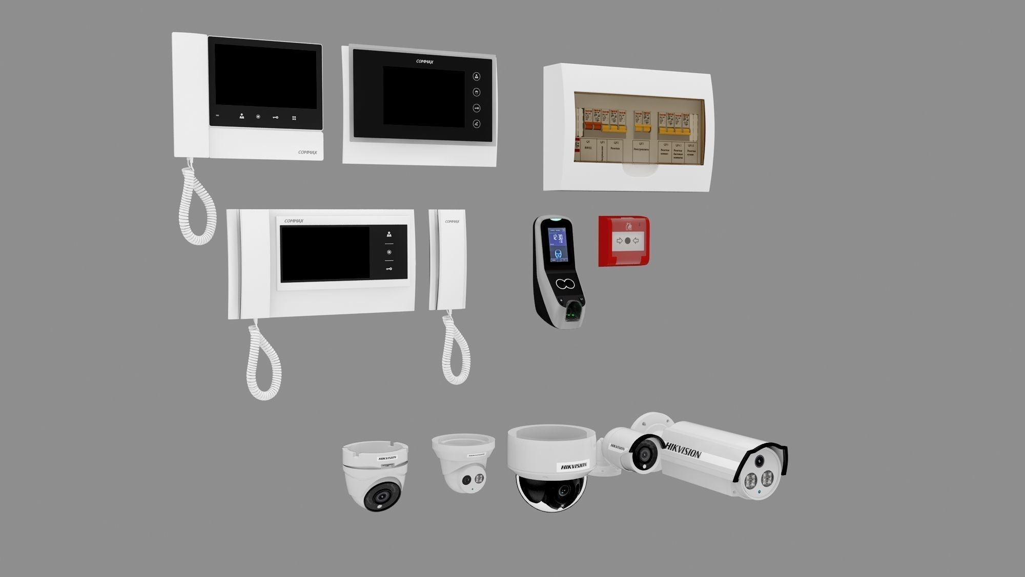 Security Collection Appliance Gadgets 3D model_2