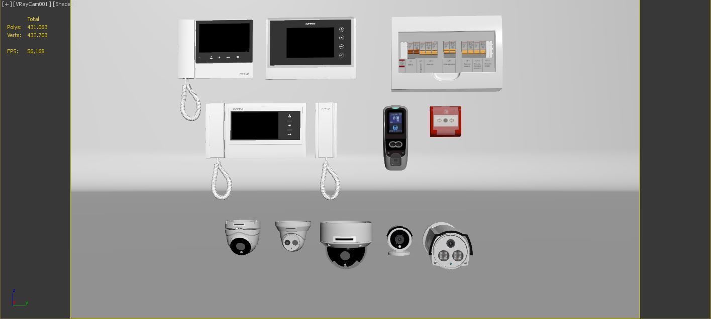 Security Collection Appliance Gadgets 3D model_7