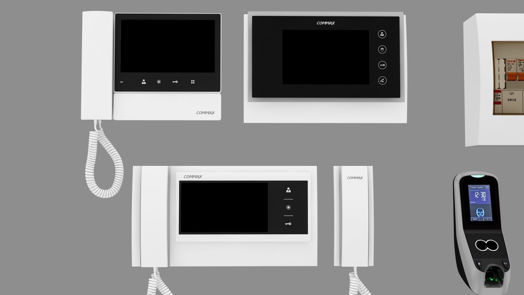 Security Collection Appliance Gadgets 3D model_4