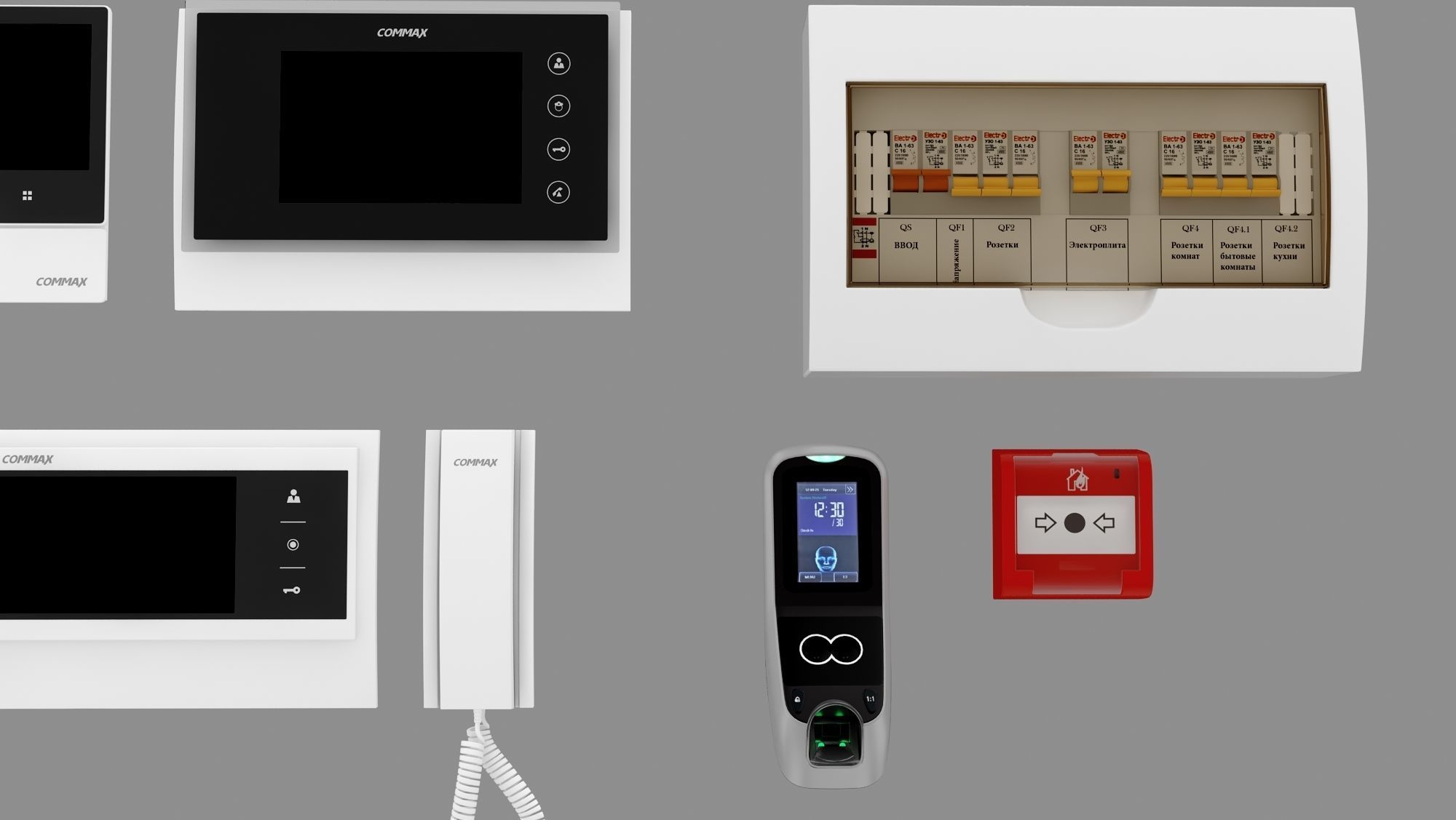 Security Collection Appliance Gadgets 3D model_5