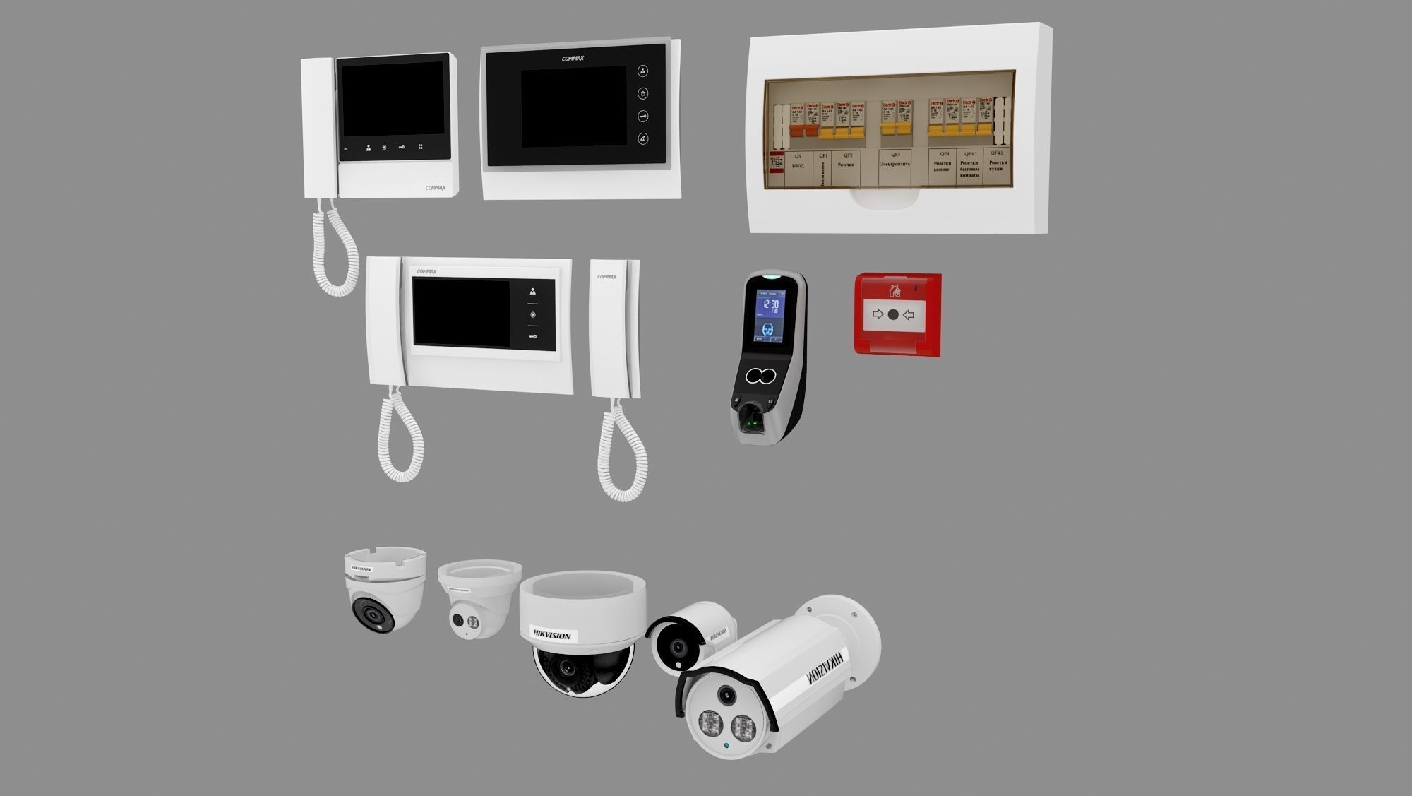 Security Collection Appliance Gadgets 3D model_3