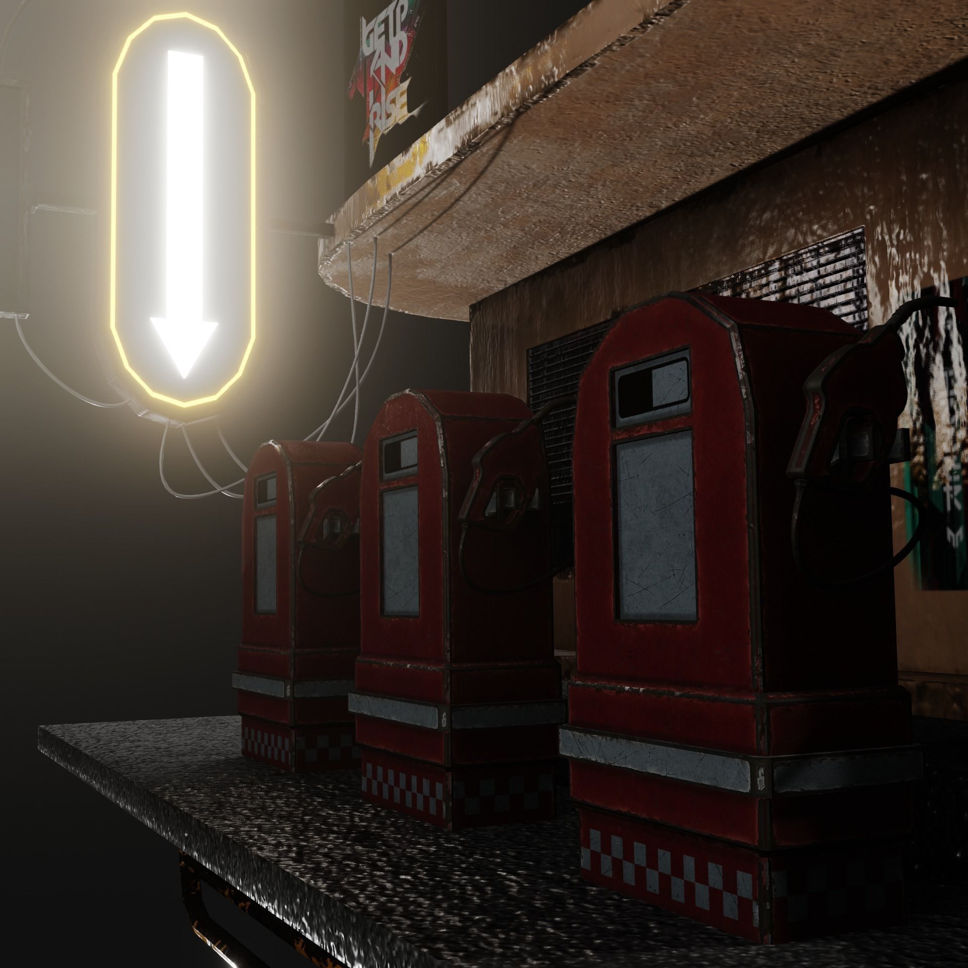 Fly Building Cyberpunk 3D model_6