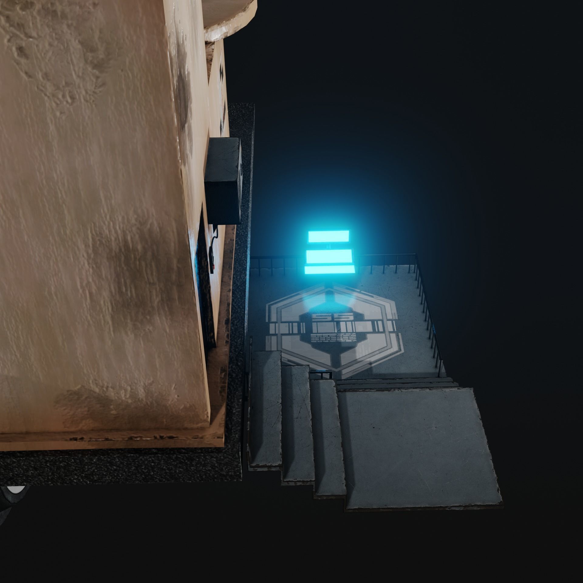 Fly Building Cyberpunk 3D model_1