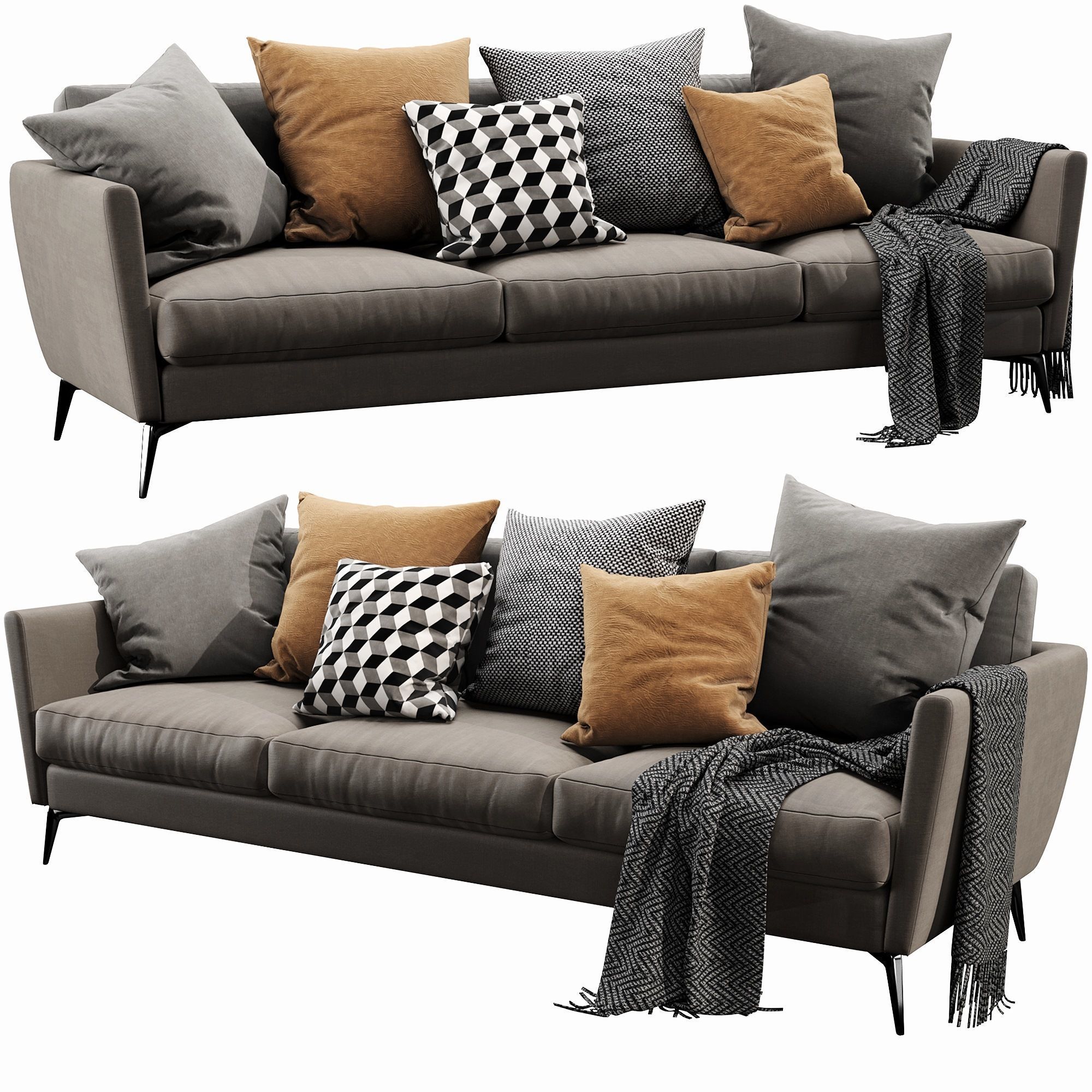 Boconcept osaka 3 seater 3D model_3
