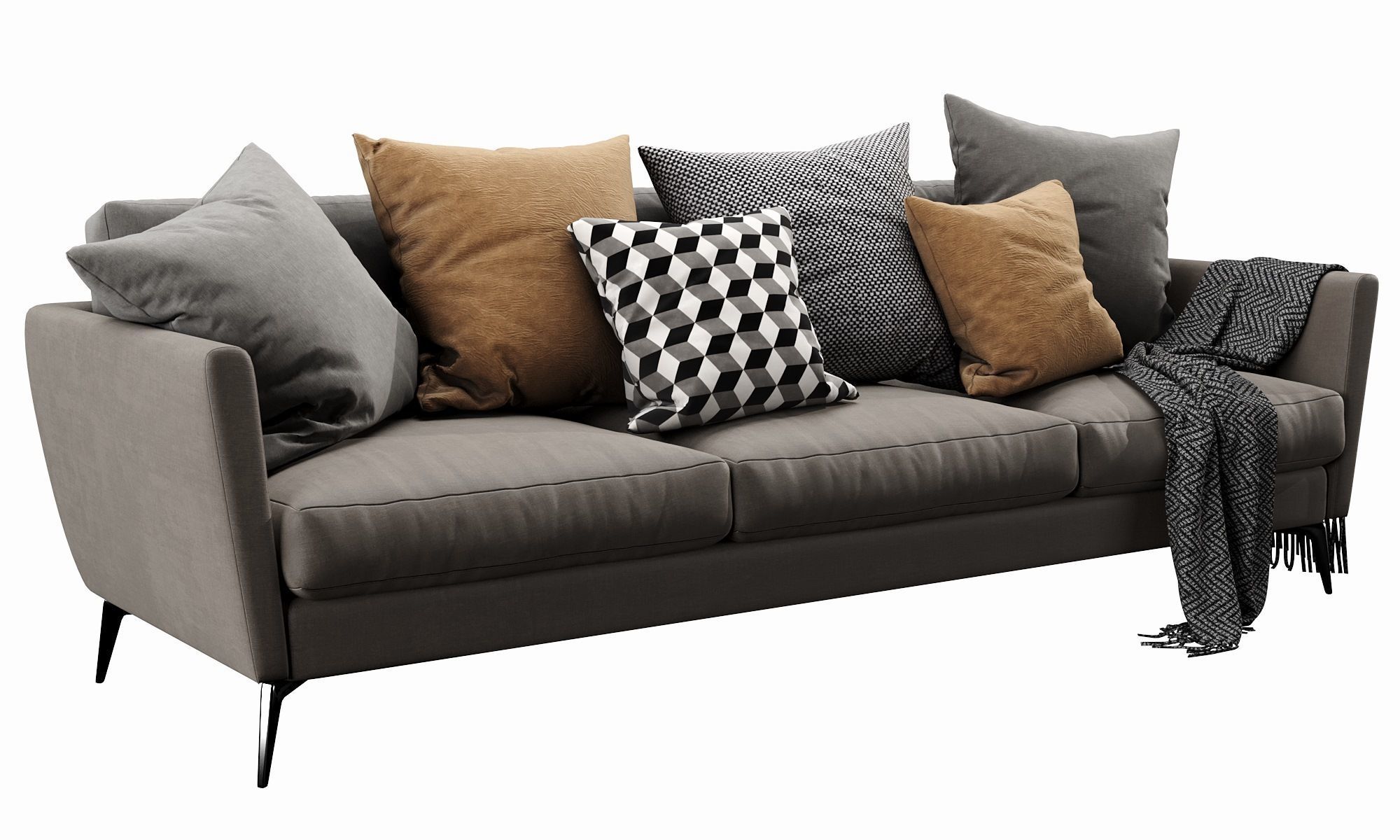 Boconcept osaka 3 seater 3D model_4