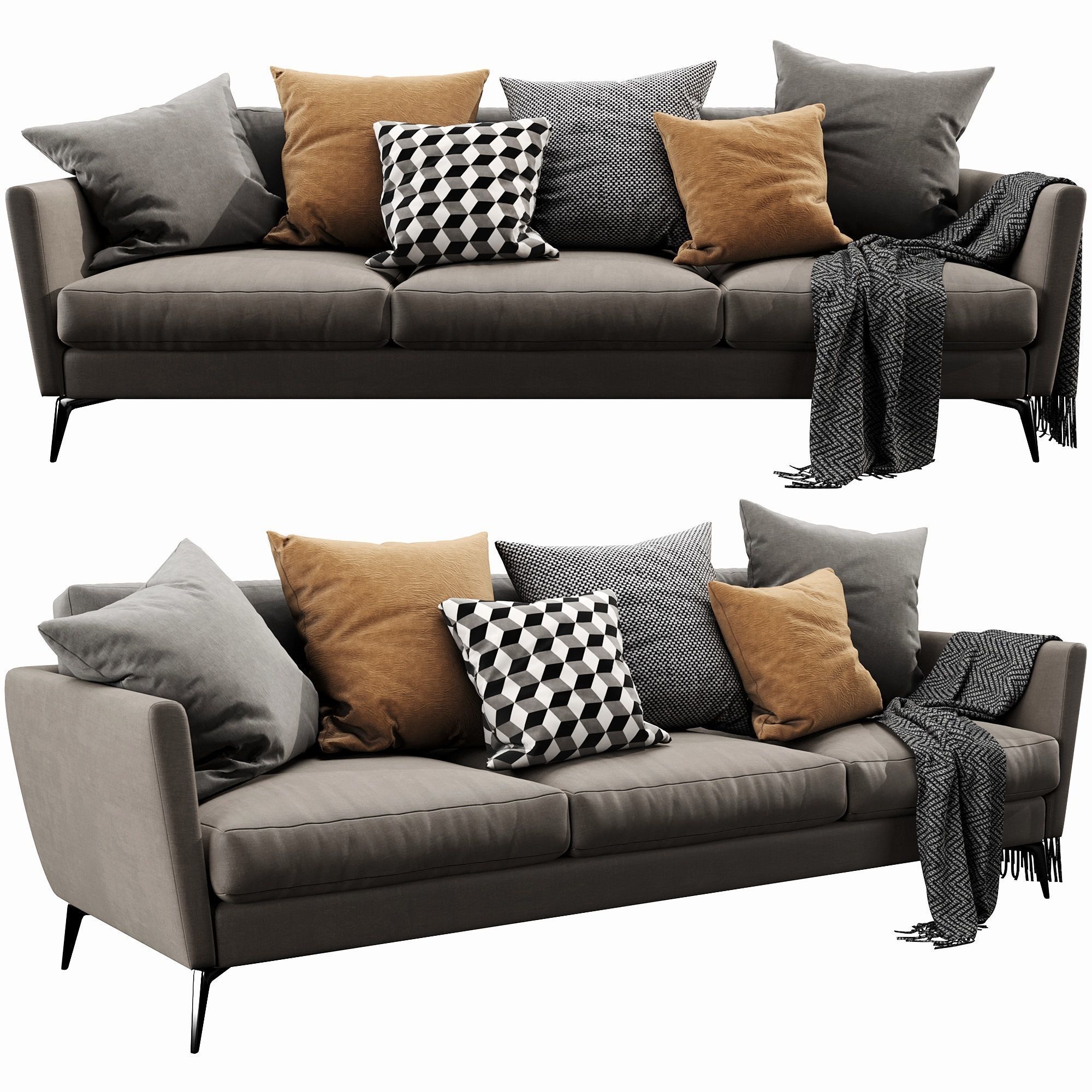 Boconcept osaka 3 seater 3D model_1