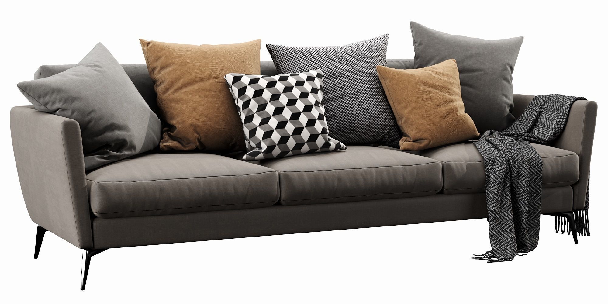 Boconcept osaka 3 seater 3D model_9