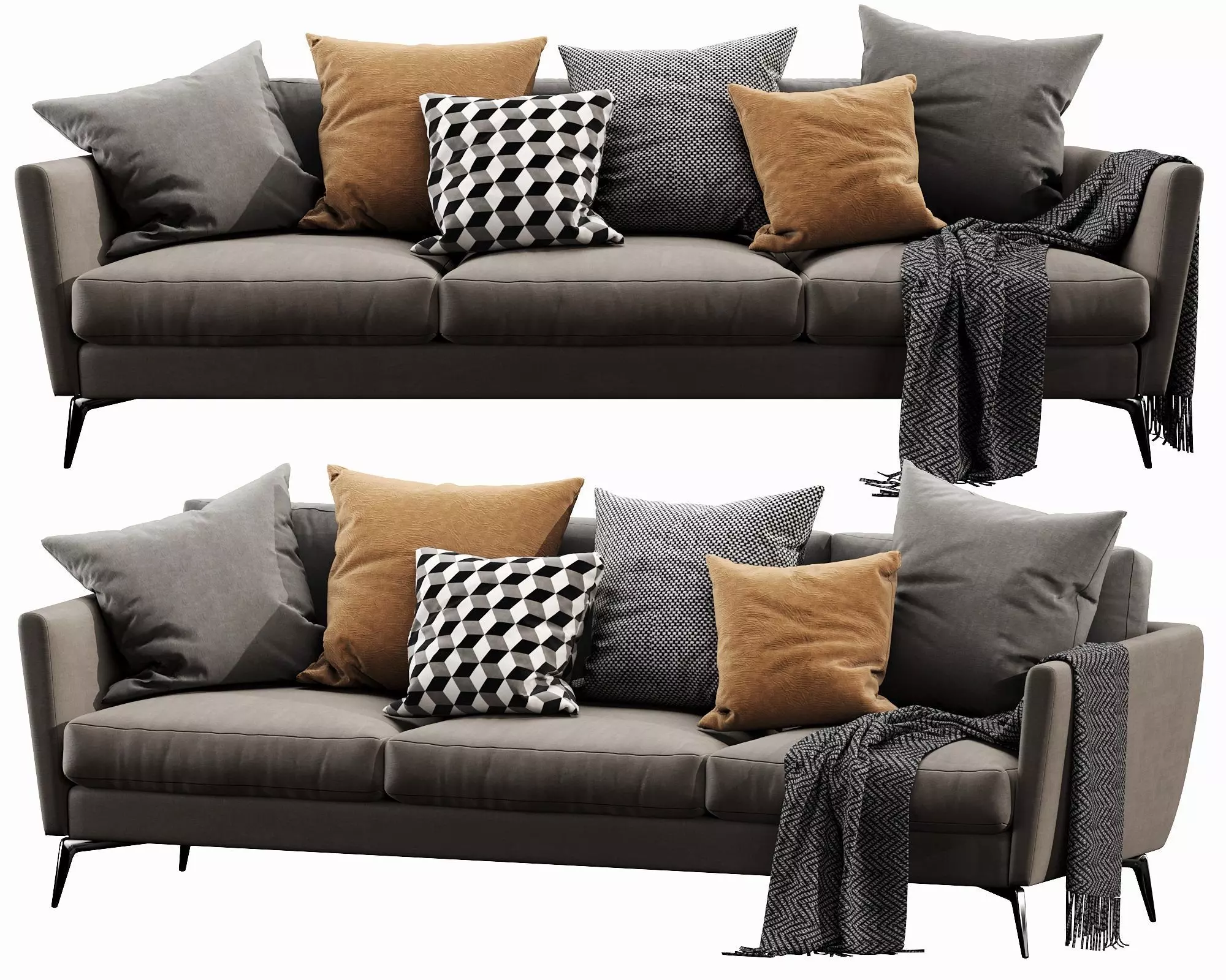 Boconcept osaka 3 seater 3D model_0