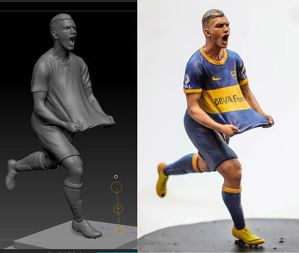 Futball soccer player 3D print model