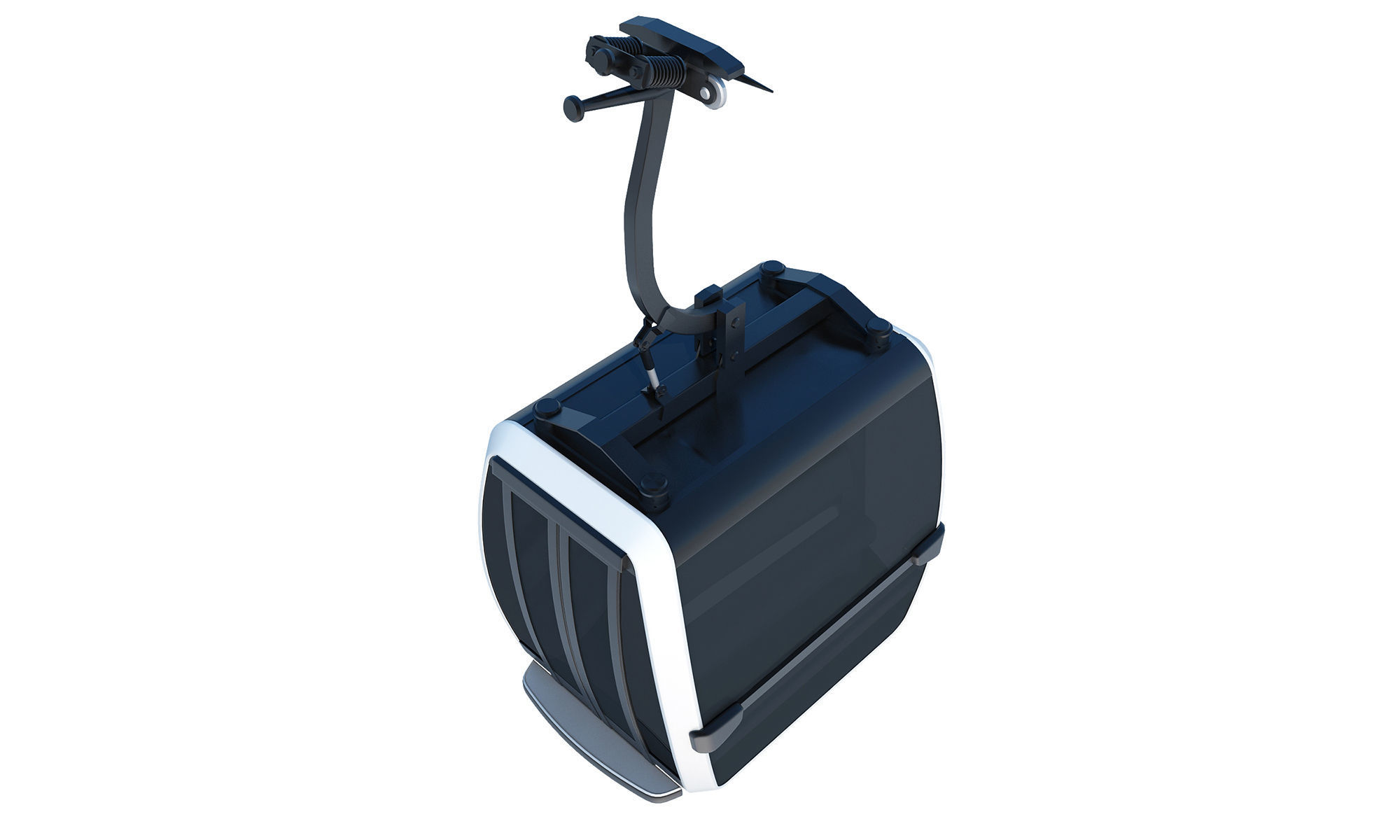 Cableway Car 3D model_7