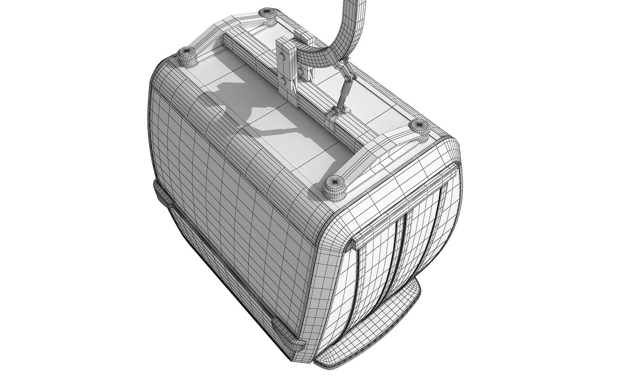 Cableway Car 3D model_19