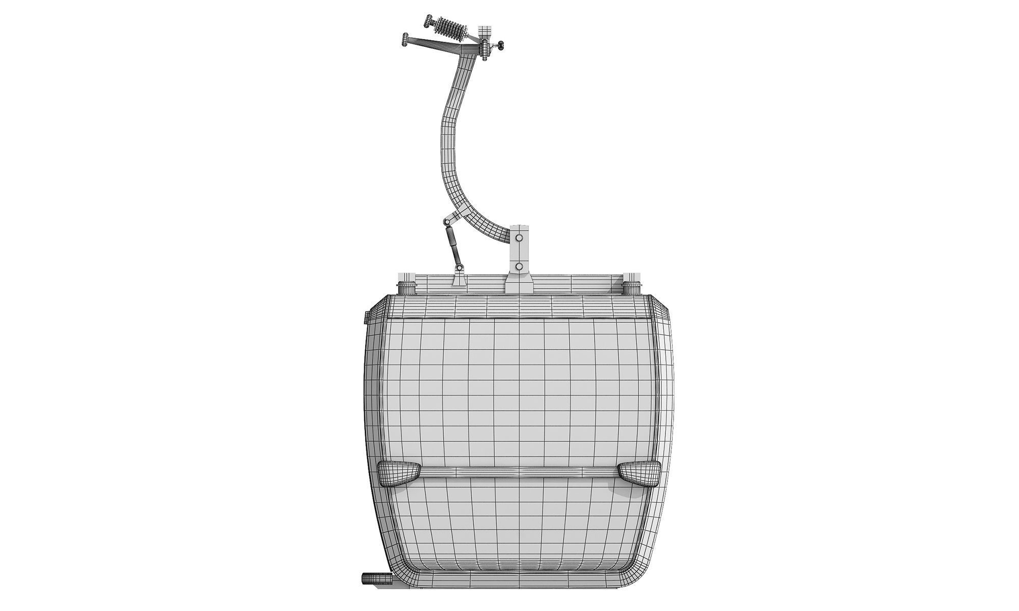 Cableway Car 3D model_10