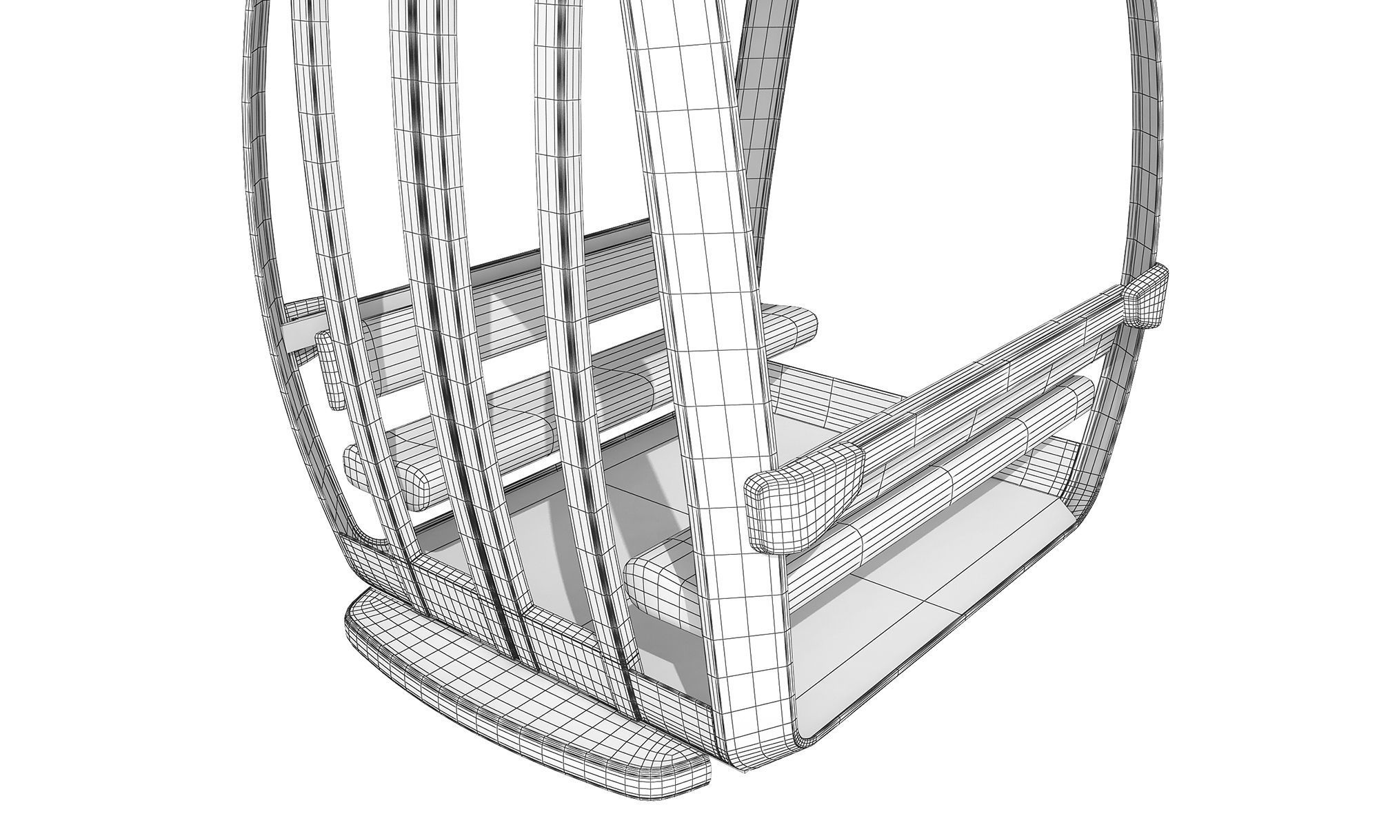 Cableway Car 3D model_16