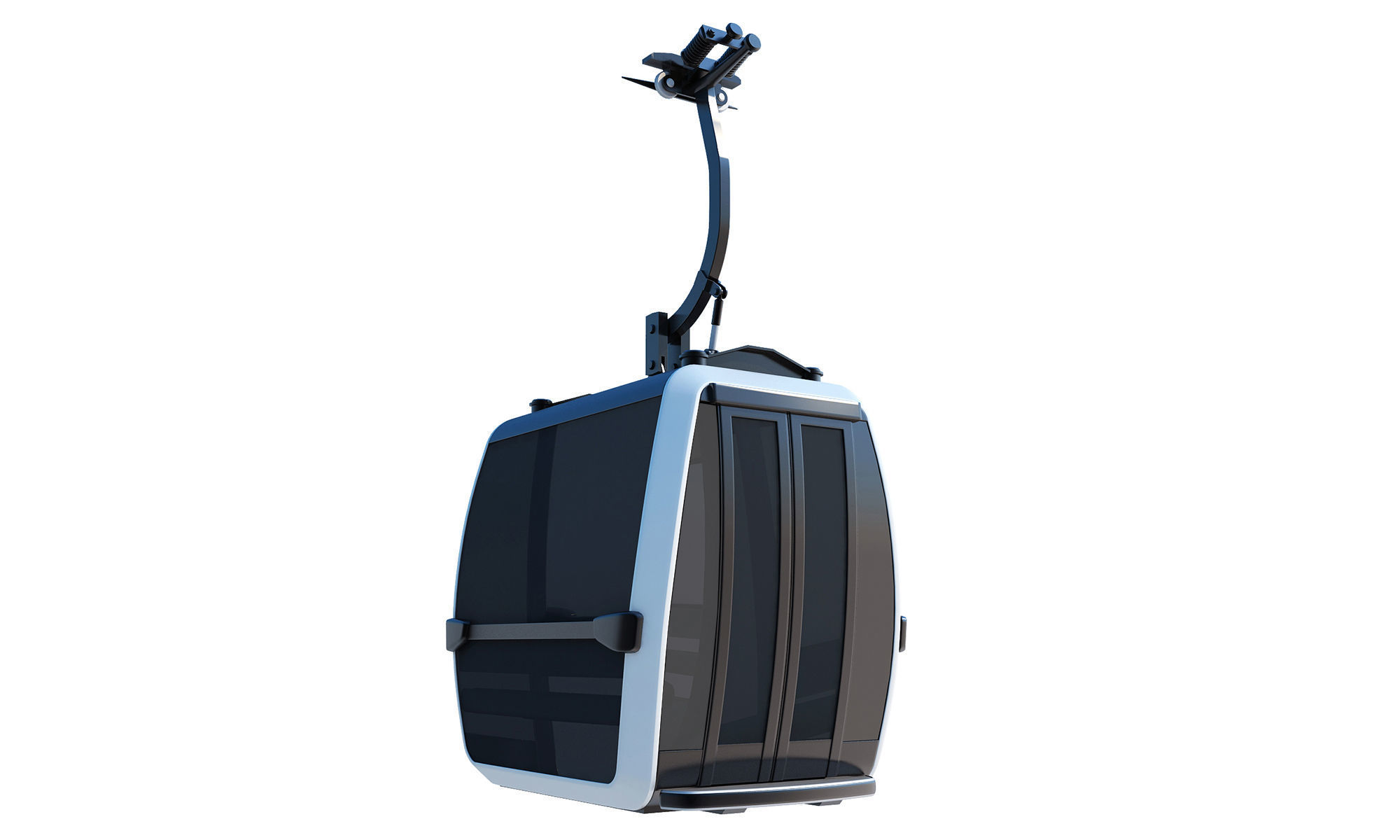 Cableway Car 3D model_1