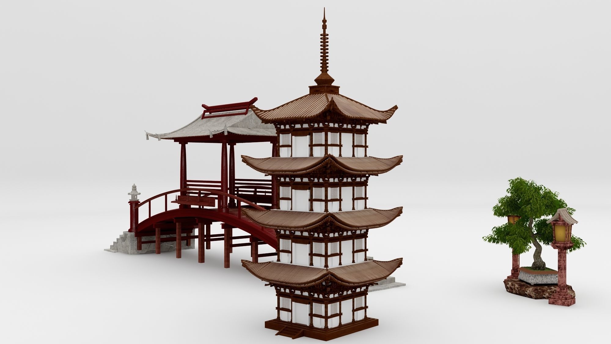 Japanese Pack 3D model_3