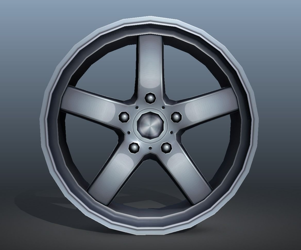 Light Alloy Rim - low poly