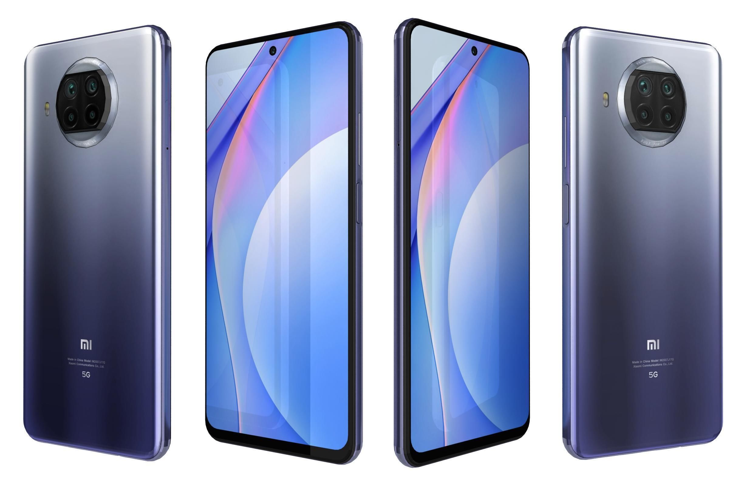 Xiaomi Mi 10T Lite 5G Purple 3D model_3