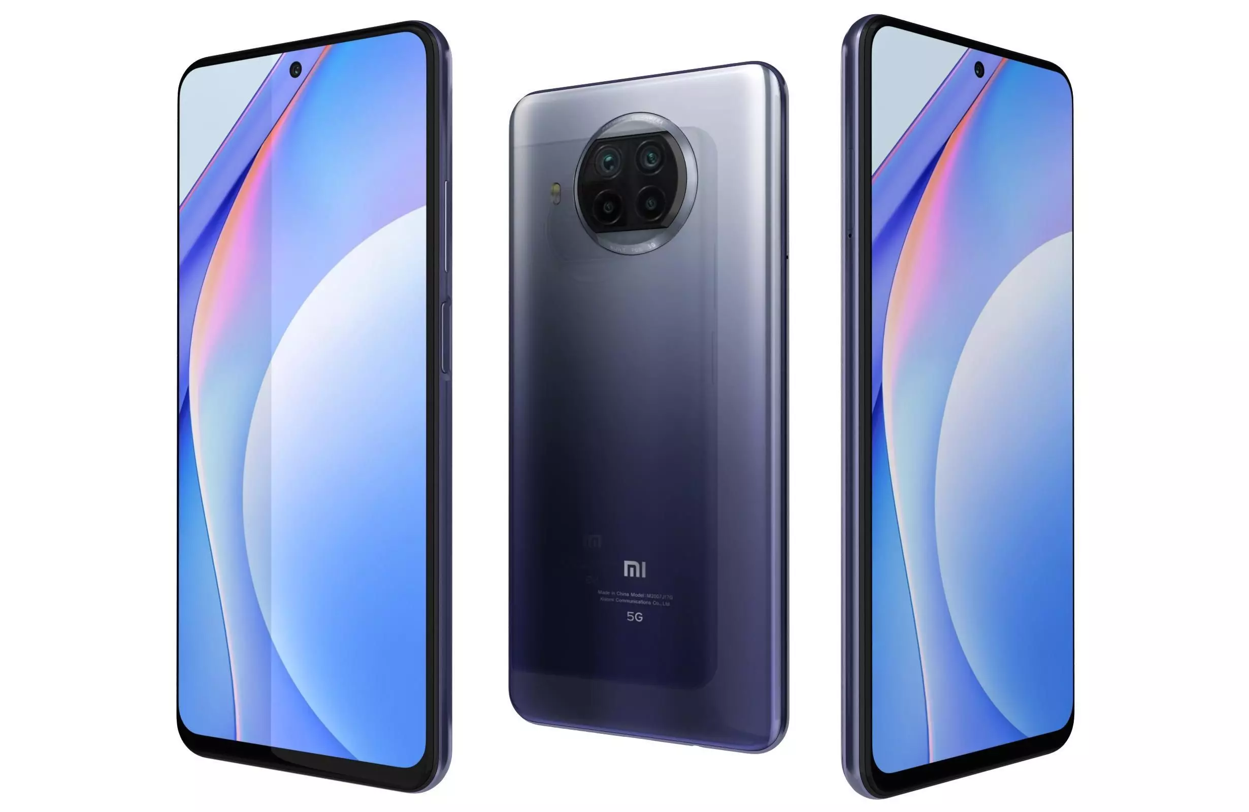 Xiaomi Mi 10T Lite 5G Purple 3D model_0