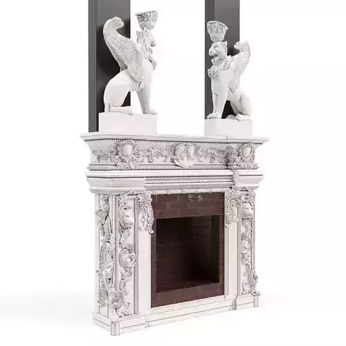 Classic medival fireplace