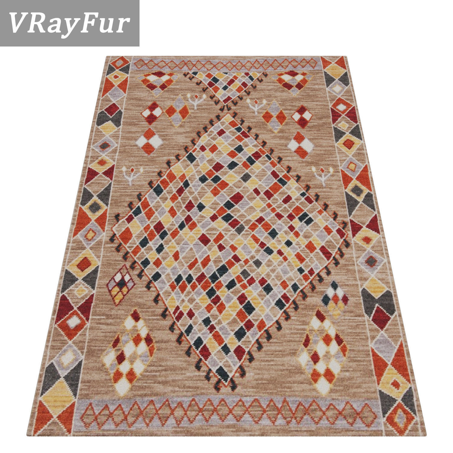 Rug Set 2065 3D model_2