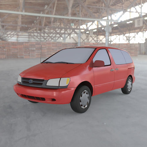 Model Toyota Sienna 2000 Cgtrader Toyota Sienna 2000 Model Obj Mtl S Pdf 2