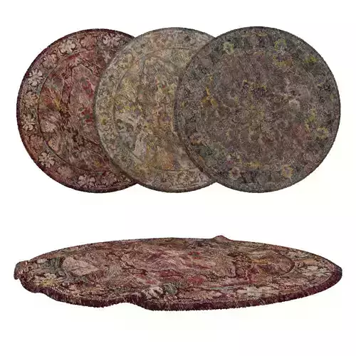 Round Rug Set 59