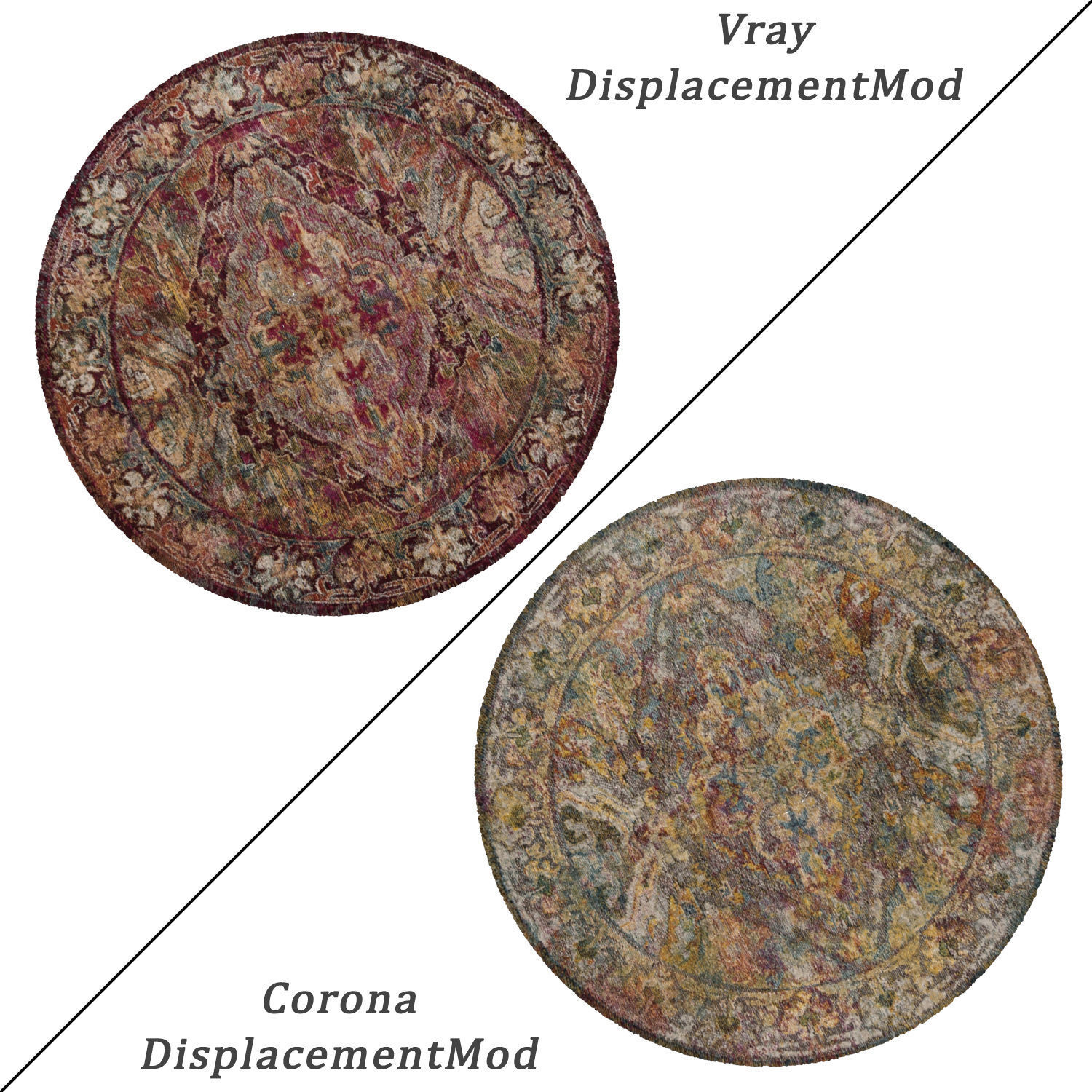 Round Rug Set 59 3D model_1