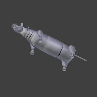 Uintatherium Complete STL 3D print model_12