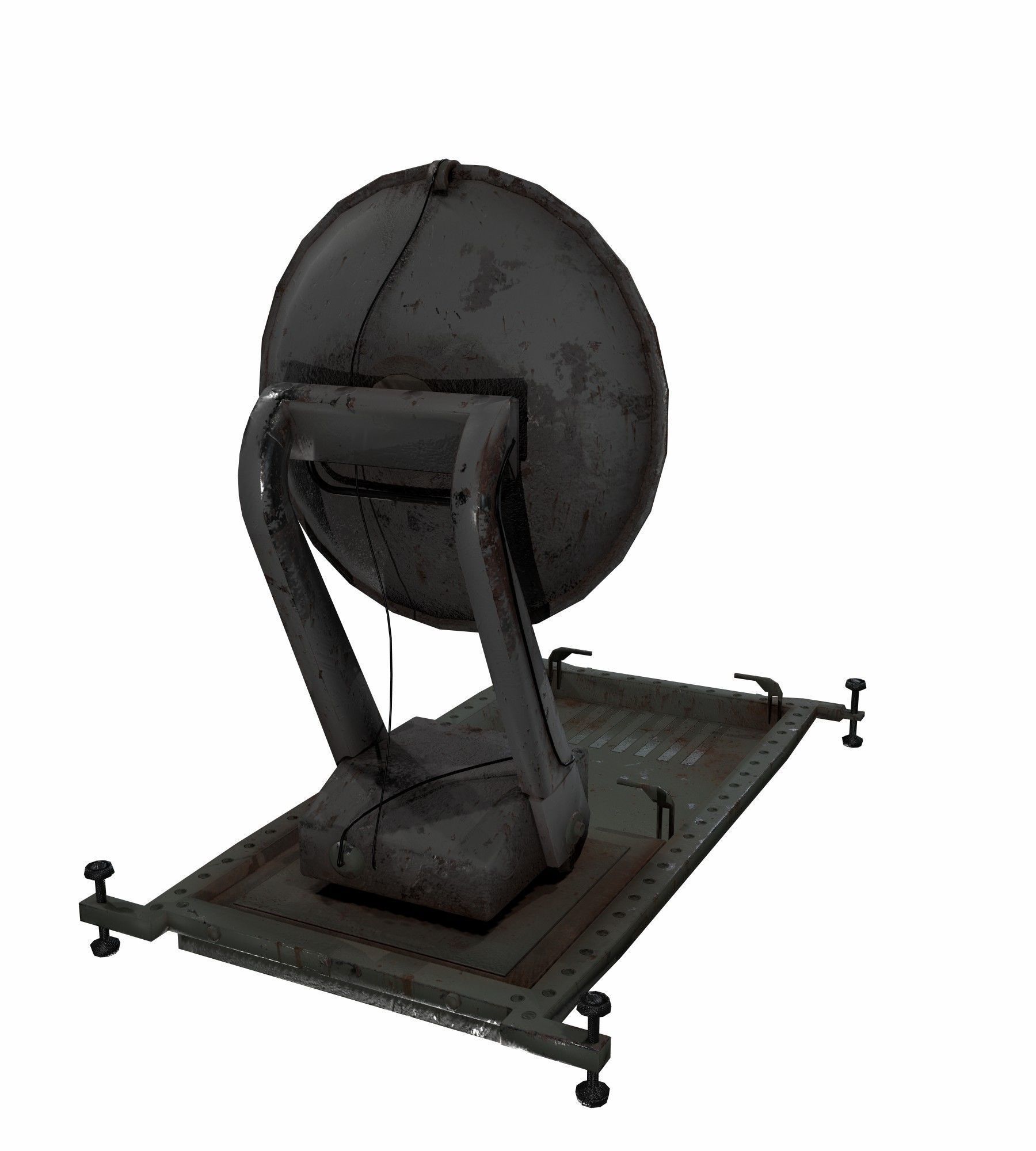 2 Satellite dish Low-poly 3D model_9