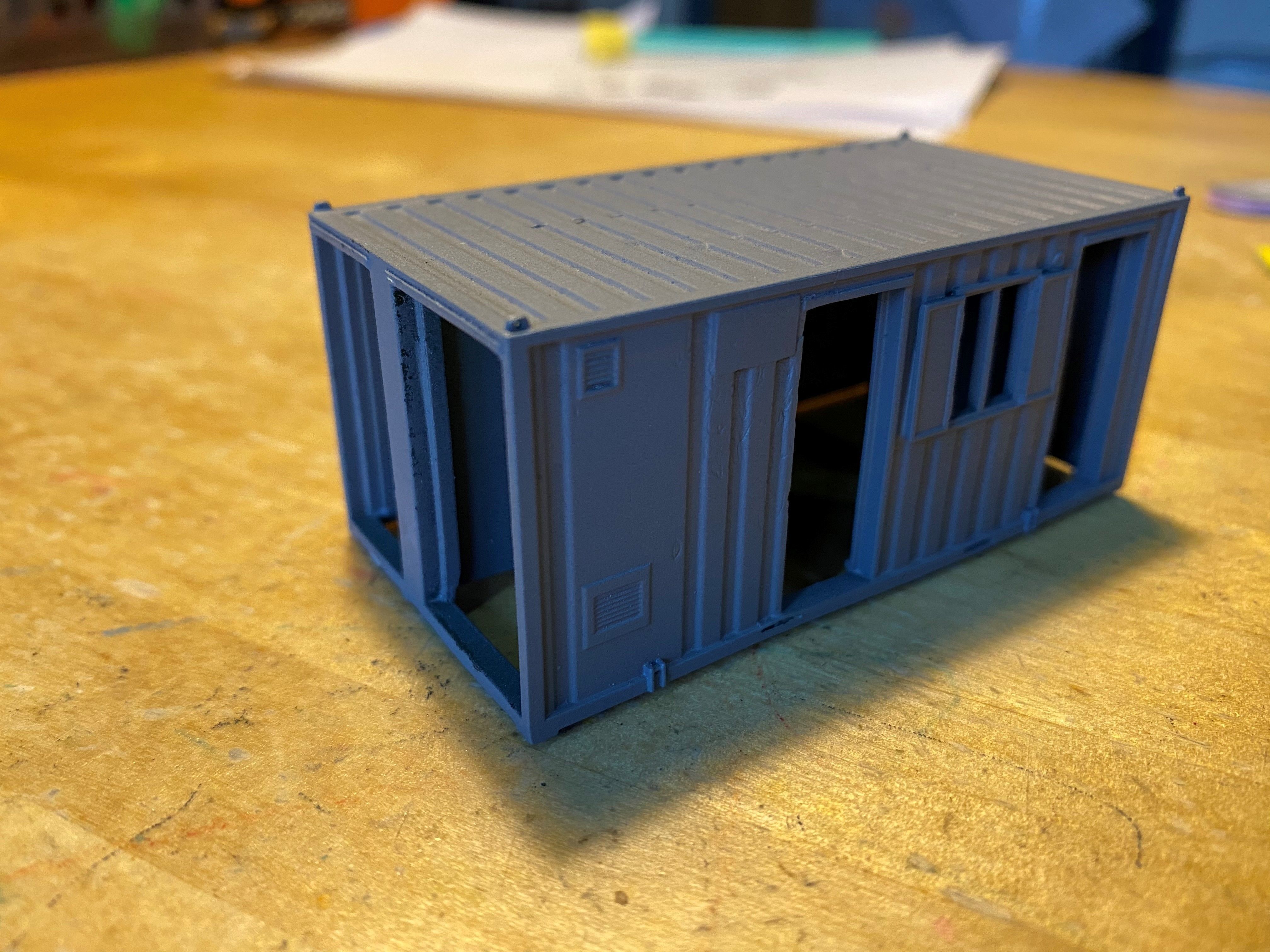 Model Railway Portable Office Accommodation Building 3D print model_20
