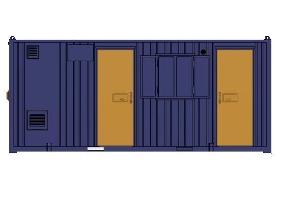 Model Railway Portable Office Accommodation Building 3D print model_6