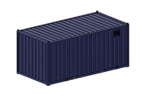 Model Railway Portable Office Accommodation Building 3D print model_5