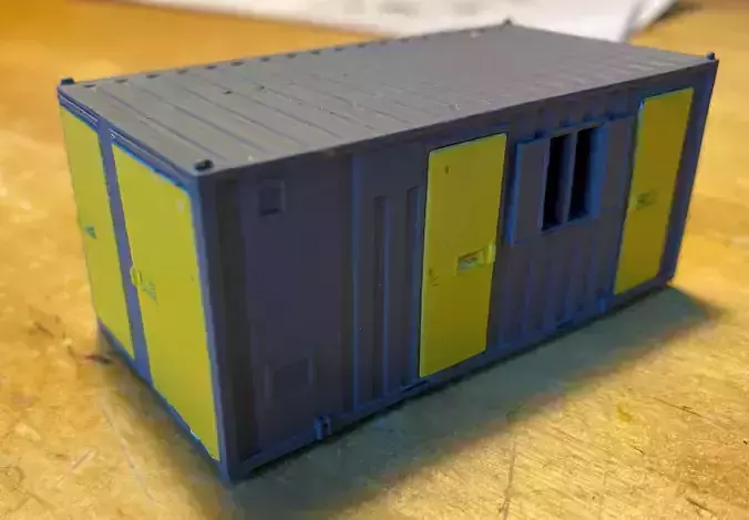 Model Railway Portable Office Accommodation Building 3D print model