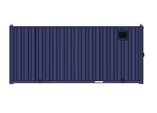 Model Railway Portable Office Accommodation Building 3D print model_8