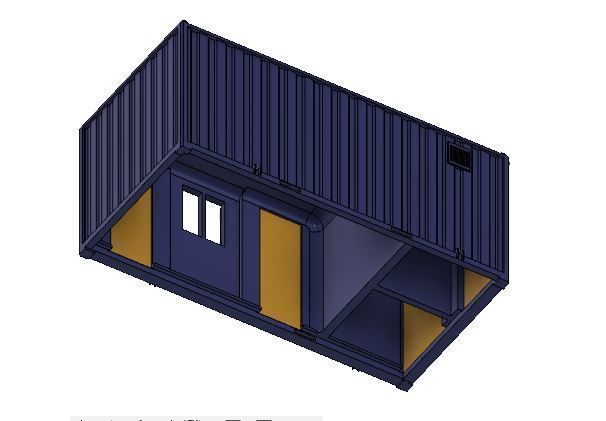 Model Railway Portable Office Accommodation Building 3D print model_13