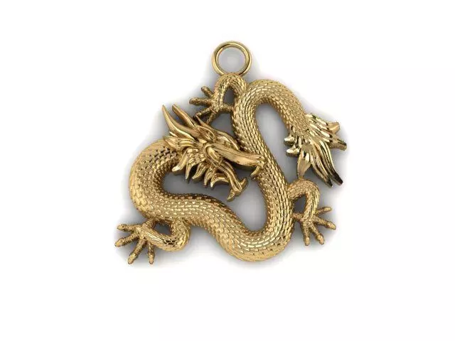 PENDANT DRAGON 3D print model_0