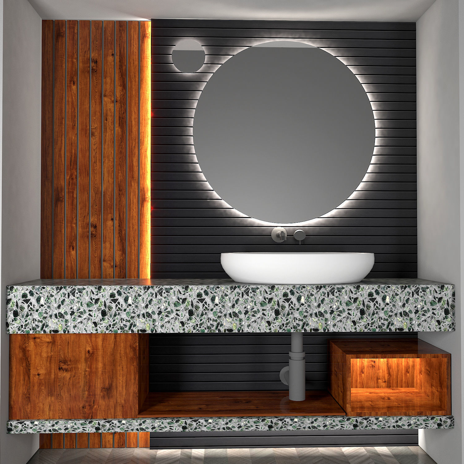 Bathroom furniture 02 Free 3D model_2