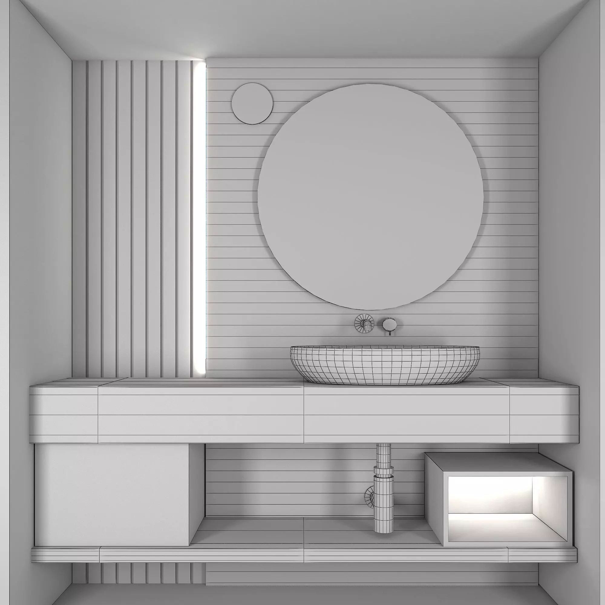 Bathroom furniture 02 Free 3D model_0