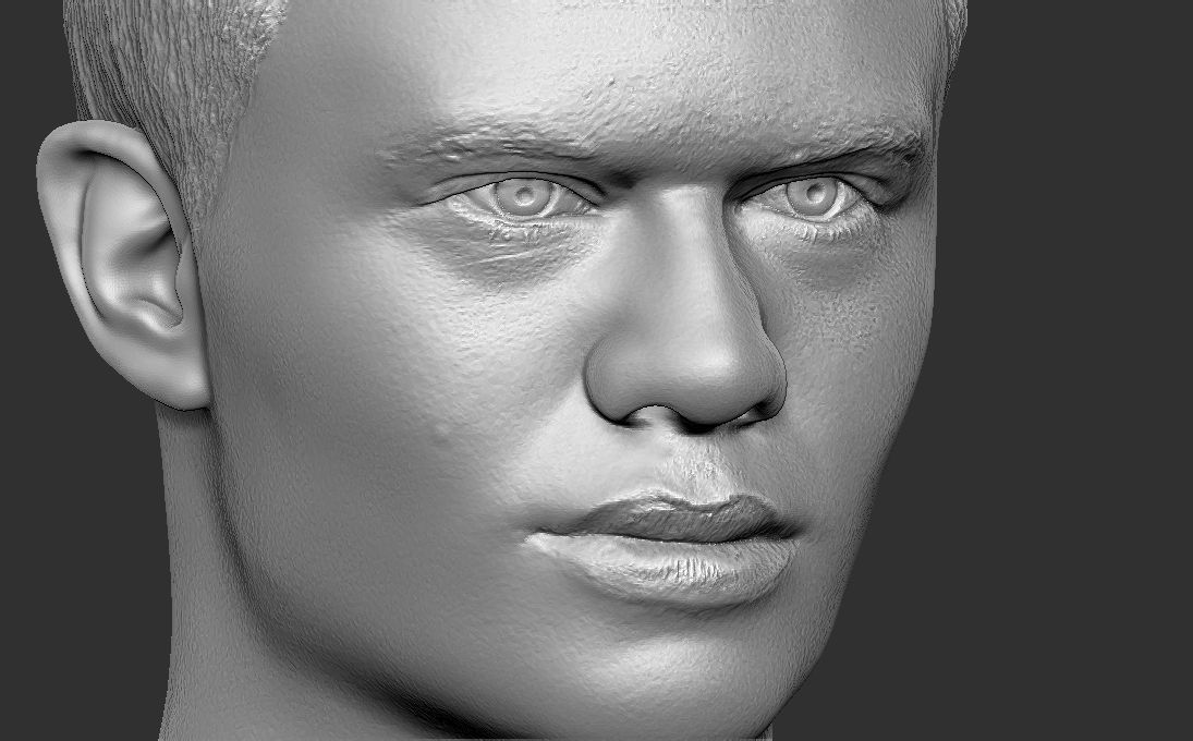 Erling Haaland bust 3D printing ready stl obj formats 3D print model_11