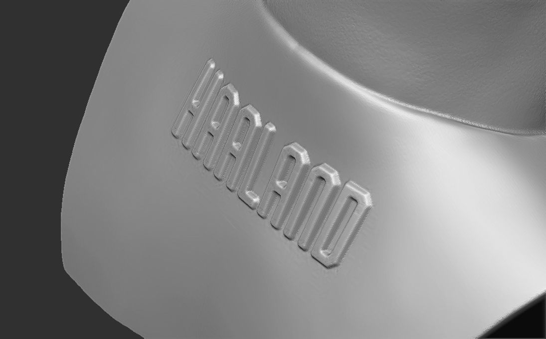 Erling Haaland bust 3D printing ready stl obj formats 3D print model_21