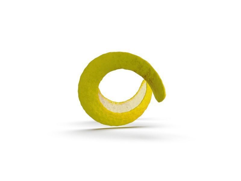 Lemon Peel 3D model_3